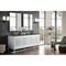 James Martin Vanities Athens 72in Double Vanity, Glossy White w/ 3 CM Charcoal Soapstone Quartz Top E645-V72-GW-3CSP - alternate 2